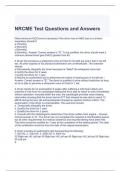 NRCME Test Questions and Answers - Graded A