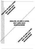 EDEXCEL A LEVEL JUNE 2023 POLITICS 9PL0 MARKSCHEME PAPER 2