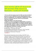 TEST BANK ABFM ITE Real Exam 200 Questions With Answers & Rationales | ALREADY PASSED