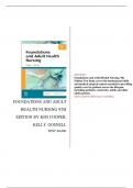 Foundations and Adult Health Nursing 9th Edition Test Bank ISBN- 978-0323812054 Verified 2024 Practice Questions and 100% Correct Answers with Explanations for Exam Preparation, Graded A+