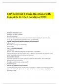CMN 568 Unit 4 Exam Questions with Complete Verified Solutions 2024