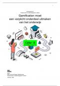 8 behaald! Moduleopdracht Professioneel en oplossingsgericht werken - Gamification in het Onderwijs