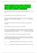 SSGI SixSigma Green Belt Chapter 4 Quiz COMPLETE 2024 STUDY GUIDE 