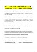  WGU D116 UNIT 4 OA REVIEW EXAM 2024 WITH 100% CORRECT ANSWERS