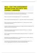  WGU - D291 PRE-ASSESSMENT REVIEW EXAM 2024 WITH 100% CORRECT ANSWERS
