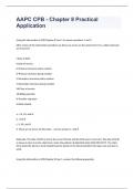 AAPC CPB - Chapter 8 Quiz n  advanced answer 2023/2024