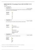 NRNP 6568 Wk 5 Knowledge Check 2024 SCORED 10/10