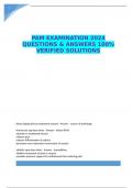 PAM EXAMINATION 2024 QUESTIONS & ANSWERS 100% VERIFIED SOLUTIONS