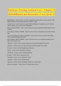 Hartman's Nursing Assistant Care - Chapter 21 (Rehabilitation and Restorative Care) Qs & As