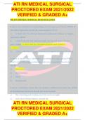 factor for the development of the DVTs? a) NSAID use ATI RN MEDICAL SURGICAL PROCTORED EXAM 2021/2022 VERIFIED & GRADED A+ ATI RN MEDICAL SURGICAL PROCTORED EXAM 2021/2022 VERIFIED & GRADED A+