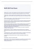 NUR 228 Final Exam with complete solutions