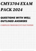 CMY3704 EXAM PACK 2024