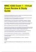 MMC 4208 Exam 1 - Virtual Exam Review & Study Guide