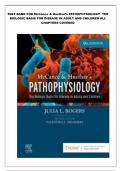 TEST BANK FOR McCance & Huether’s PATHOPHYSIOLOGY  THE BIOLOGIC BASIS FOR DISEASE IN ADULT AND CHILDREN ALL CHAPTERS COVERED