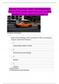 Chicago Taxi Exam Rules And Regulations Latest 2024 Update Questions and Verified Detailed Correct Answers Graded A+