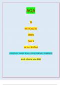 AQA AS MATHEMATICS 7356/1 Paper 1 Version: 1.0 Final PB/KL/Jun23/E4 7356/1 AS MATHEMATICS Paper 1QUESTION PAPER & MARKING SCHEME/ [MERGED] Marl( scheme June 2023