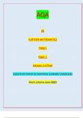 AQA AS FURTHER MATHEMATICS 7366/1 Paper 1 Version: 1.0 Final G/LM/Jun23/E7 7366/1 (JUN237366101) AS FURTHER MATHEMATICS Paper 1QUESTION PAPER & MARKING SCHEME/ [MERGED] Marl( scheme June 2023