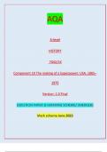 AQA A-level  HISTORY 7042/1K  Component 1K The making of a Superpower: USA, 1865– 1975 Version: 1.0 Final IB/M/Jun23/E4 7042/1K A-level HISTORY// QUESTION PAPER & MARKING SCHEME/ [MERGED] Marl( scheme June 2023