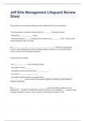 Jeff Ellis Management Lifeguard Review Sheet 2023/2024 passed