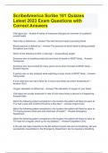 ScribeAmerica Scribe 101 Quizzes Latest 2023 Exam Questions with Correct Answers 