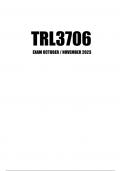 TRL3706 Examination Oct Nov 2023