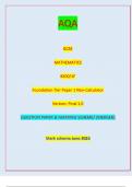 AQA GCSE MATHEMATICS 8300/1F Foundation Tier Paper 1 Non-Calculator Version: Final 1.0 *Jun2383001F01* IB/M/Jun23/E7 8300/1F /  QUESTION PAPER & MARKING SCHEME/ [MERGED] Marl( scheme June 2023