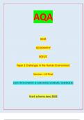 GCSE GEOGRAPHY 8035/2 Paper 2 Challenges in the Human Environment Version: 1.0 Final G/KL/Jun23/E6 8035/2 (JUN238035201) GCSE GEOGRAPHY Paper 2 Challenges in the Human EnvironmentAQA QUESTION PAPER & MARKING SCHEME/ [MERGED] Marl( scheme June 2023