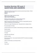 combined NUR 185 test 1 Hondros exam questions with verified answers 2024