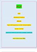 AQA GCSE RELIGIOUS STUDIES B 8063/2B Paper 2B Perspectives on faith (textual studies) Version: 1.0 Final *JUN2380632b01* IB/G/Jun23/E5 8063/2BQUESTION PAPER & MARKING SCHEME/ [MERGED] Marl( scheme June 2023