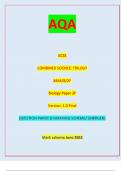 AQA GCSE COMBINED SCIENCE: TRILOGY 8464/B/2F Biology Paper 2F Version: 1.0 Final *JUN238464B2F01* IB/M/Jun23/E6 8464/B/2F QUESTION PAPER & MARKING SCHEME/ [MERGED] Marl( scheme June 2023
