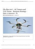  Glo-Bus 2017 - AC Camera and UAV Drone - Business Strategy - Quiz 2 Answers - P1