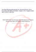 Pharmacotherapeutics for Advanced Practice Nurse Prescribers 5th Edition Woo Robinson Test Bank