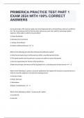 PRIMERICA PRACTICE TEST PART 1 EXAM 2024 WITH 100% CORRECT ANSWERS