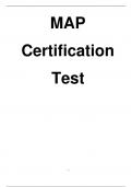 MAP Certification Test MAP Certification Test EXAM 