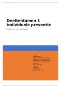 Module 6, deeltentamen 1, individuele preventie