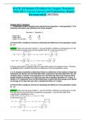 MATH 110 Module 8 Problem Set (August- December) With 100% Correct Answers and Explanation (Highly  Recommended) 2023/2024