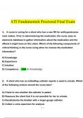 ATI Fundamentals Final Exam (F1)