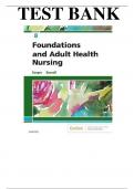  Foundations and Adult Health Nursing 8th Edition by Kim Cooper -Test Bank