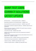 AANP TEST 100%  CORRECT SOLUTIONS  LATEST UPDATE