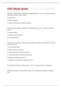 CHC|348 Study Guide Questions with 100% Correct Answers | Verified | Latest Update|75 Pages