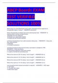 ABCP Boards EXAM  TEST VERIFIED  SOLUTIONS 100