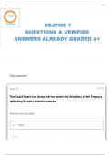 JKO SEJPME 1 QUESTIONS WITH CORRECT ANSWERS LATEST UPDATE