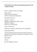 NURS 4106 Exam #1 Heme/musculoskeletal Questions With Complete Solutions