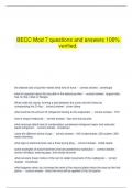  BECC Mod 7 questions and answers 100% verified.