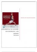 Fundamentals of Anatomy & Physiology 12th Edition TEST BANK ISBN- 978-0137953776 Verified 2024 Practice Questions and 100% Correct Answers with Explanations for Exam Preparation, Graded A+