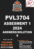 PVL3704 Assignment 1 2024 (Solutions)