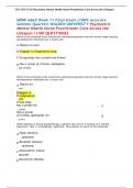 NRNP 6665 Week 11 Final-Exam (100% Accurate Summer Quarter) WALDEN UNIVERSITY Psychiatric Mental Health Nurse Practitioner Care Across the Lifespan I (100 QUESTIONS)