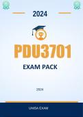 PDU3701 Exam Pack 2024