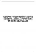 TEST BANK FOR DEWITS FUNDAMENTAL CONCEPTS AND SKILLS FOR NURSING 5TH EDITION UPDATED VERSION 2024