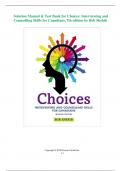 Solution Manual & Test Bank for Choices: Interviewing and  Counselling Skills for Canadians, 7th edition by Bob Shebib